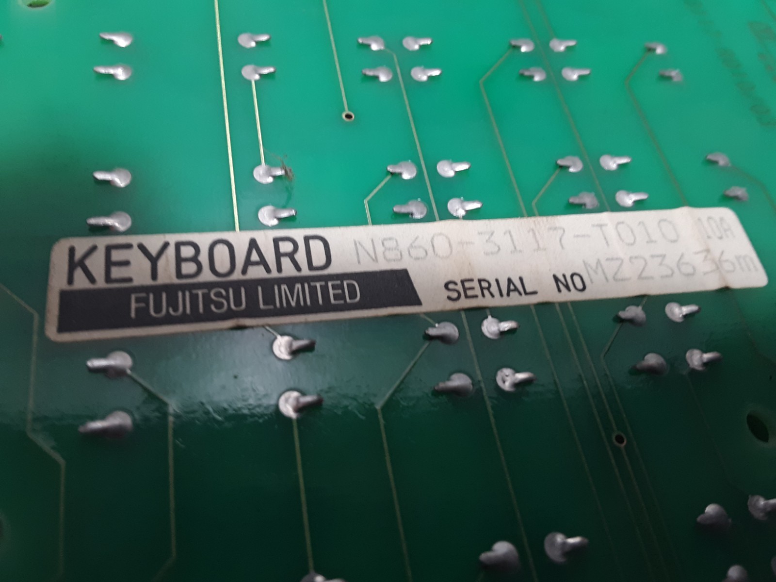 Fujitsu Keyboard N860-317-T010 A86L-0001-0125#A N86D-3117-R010/03 Handa BUhin