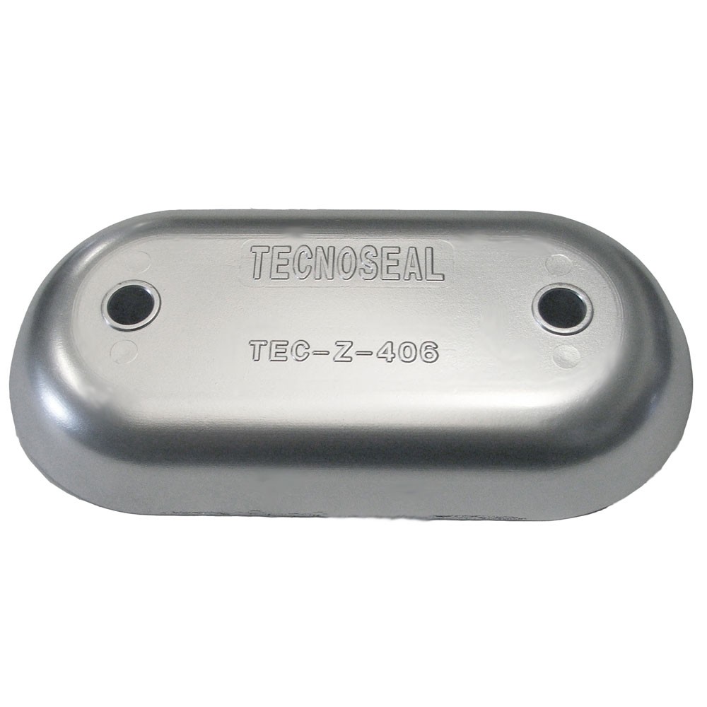 Tecnoseal Z406 Hull Plate Anode Zinc 8.50 In X 4.17 1.10 6.73Lbs