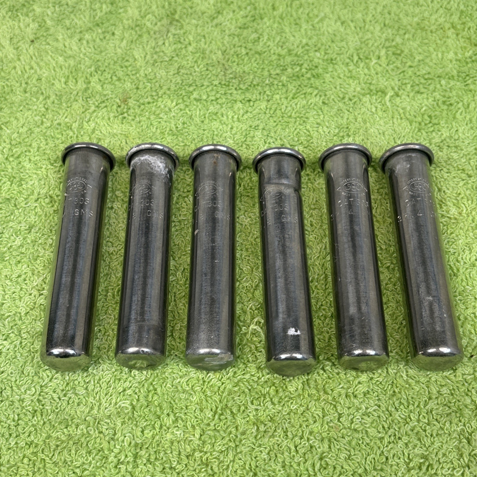 Lot of (6) 303 IEC 39.8 GMS centrifuge rotor tube Stainless Steel