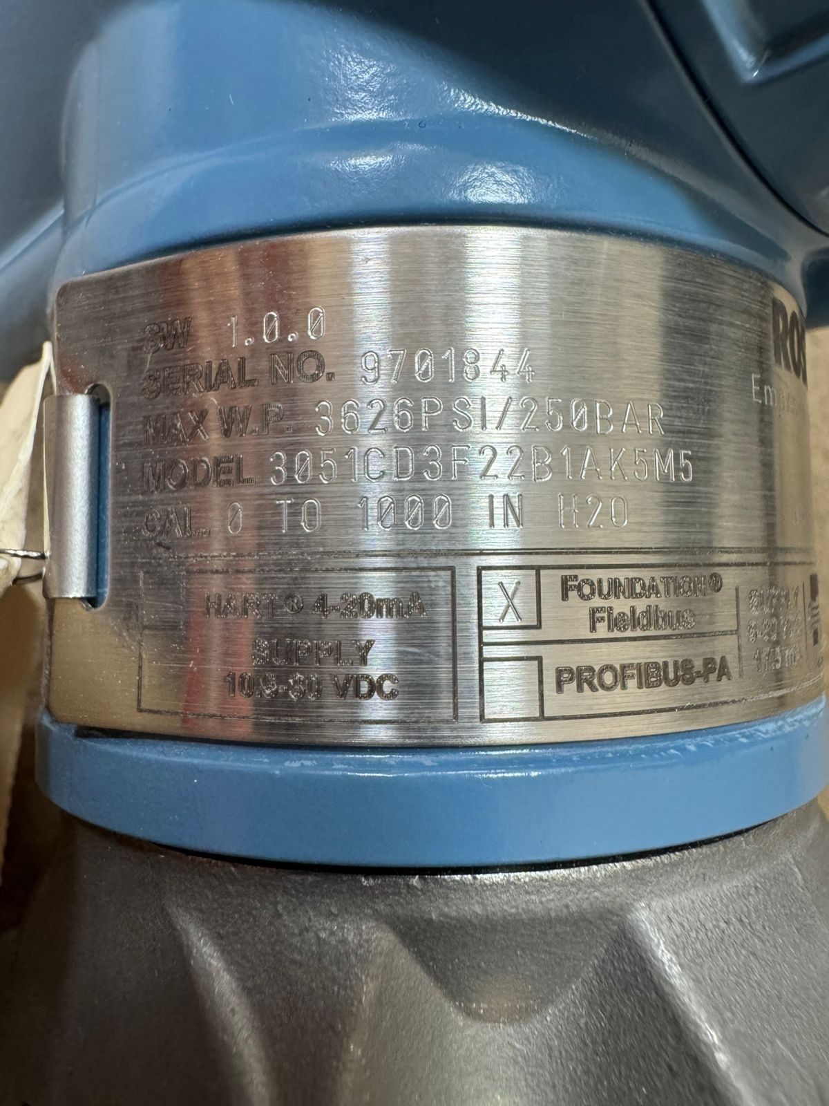 Rosemount / Pressure Transmitter / 3051CD3F22B1AK5M5 / 3626PSI-250BAR