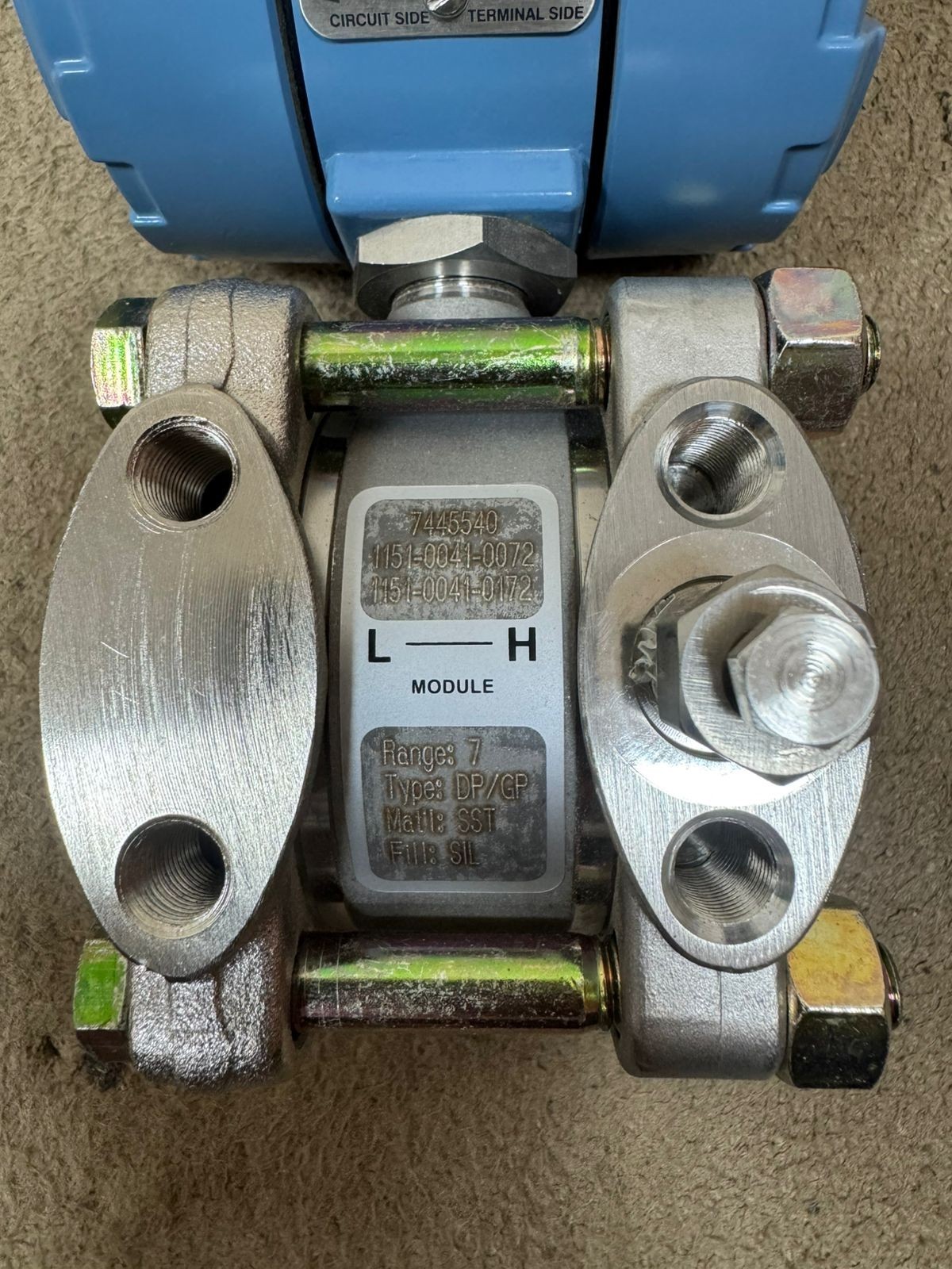 Rosemount / Pressure Transmitter / 1151GP7G22B1DF / W.P. 140BAR, Cal. 0-300PSI