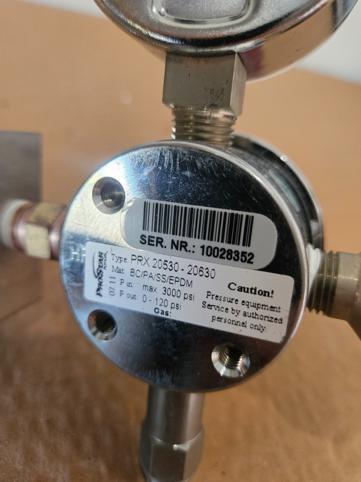 ProStar Platinum Gas Regulator with Protocol Station – 0-120 PSI Output – Max 30