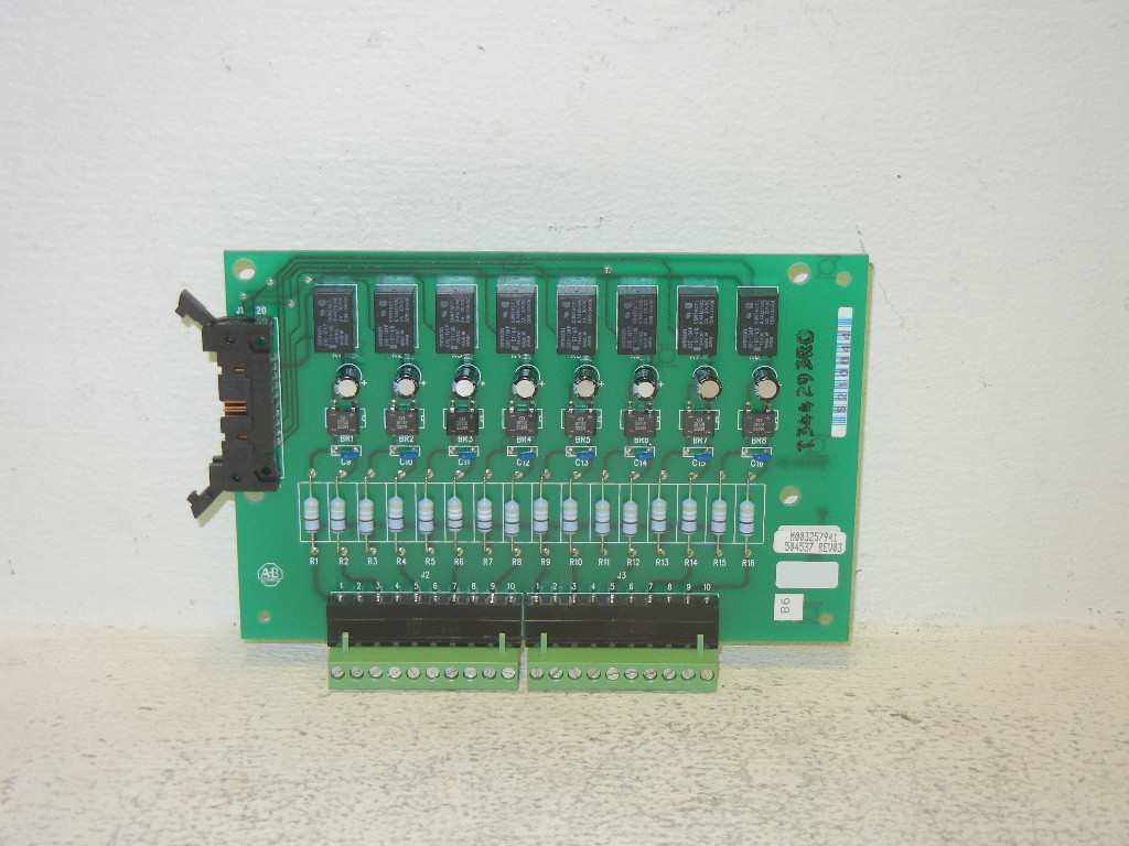 ALLEN BRADLEY 504537 REV 03 NEW-NO BOX 8 CHANNEL 115V PCB ASSEMBLY 504537