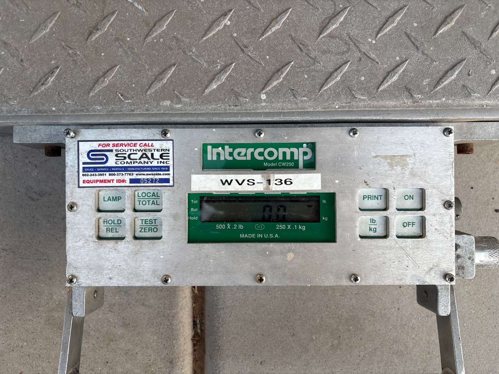 2 Lot – Intercomp CW250 Platform Scale RFX 500×0.2 lb With Ramp