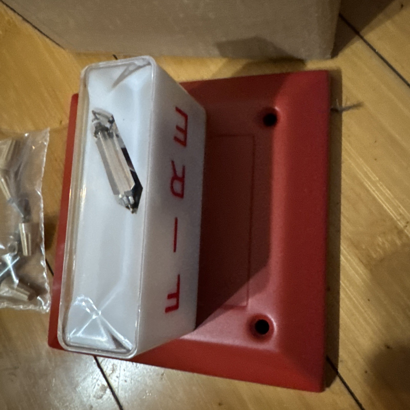 120VAC .096A FOS SIGNALING HORN STROBE FLUSH MOUNT Red Plate 5521D-D-14-120-60