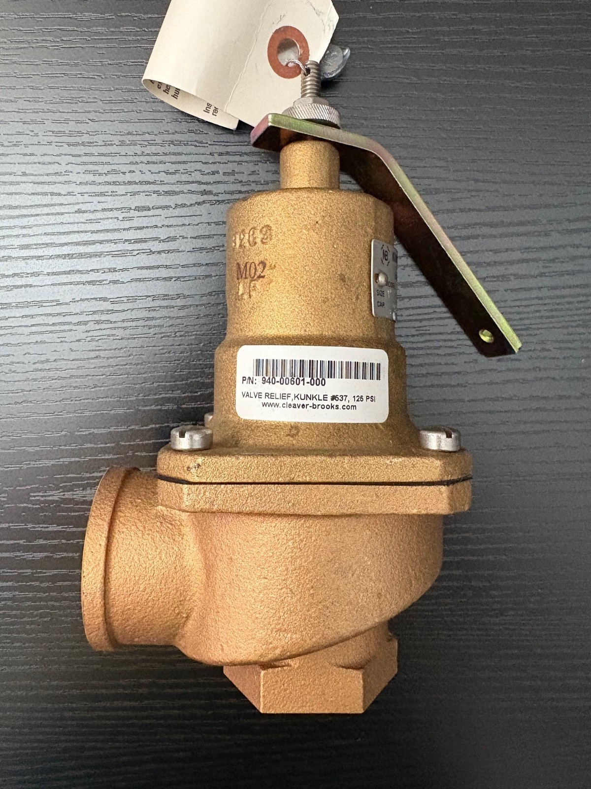 Kunkle Safety Relief Valve 5,257,510 BTU/HR 125 PSI 1″ X 1-1/4″ 0537-E01-HM