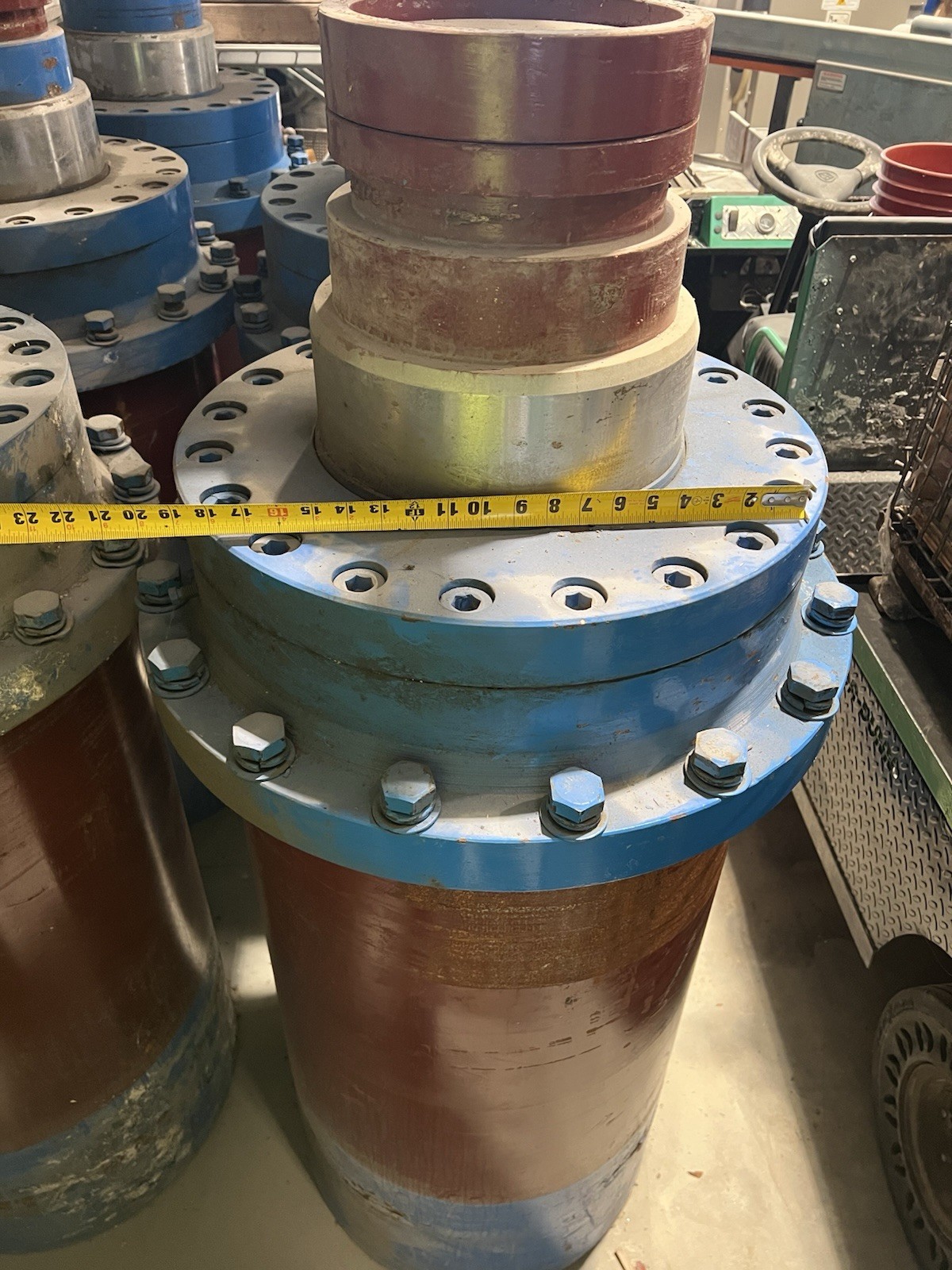 370 Ton Hydraulic Press Cylinder 18” Bore 30” Stroke 3,000 PSI. Double Acting.