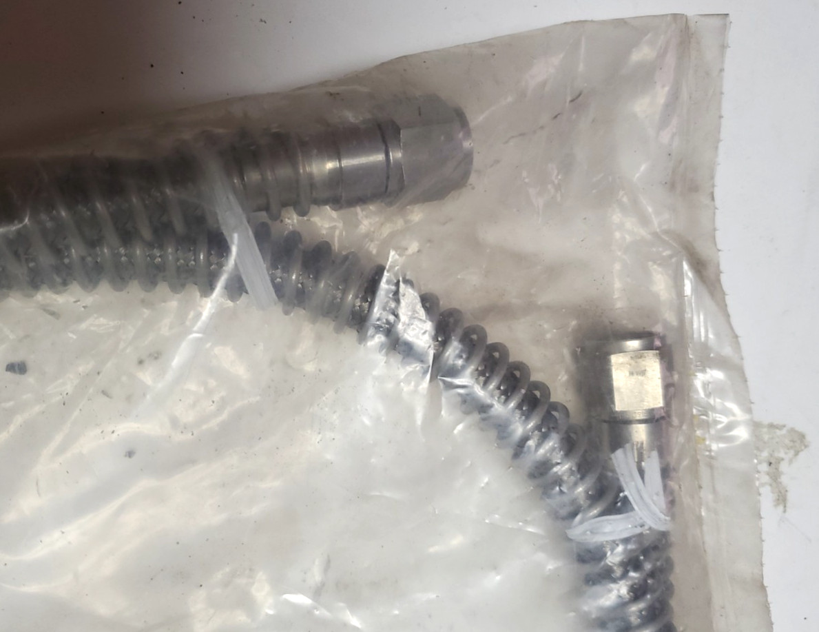 Swagelok Stainless Steel Braided Teflon Hose Assembly. SS-TH8AS8AS8-18