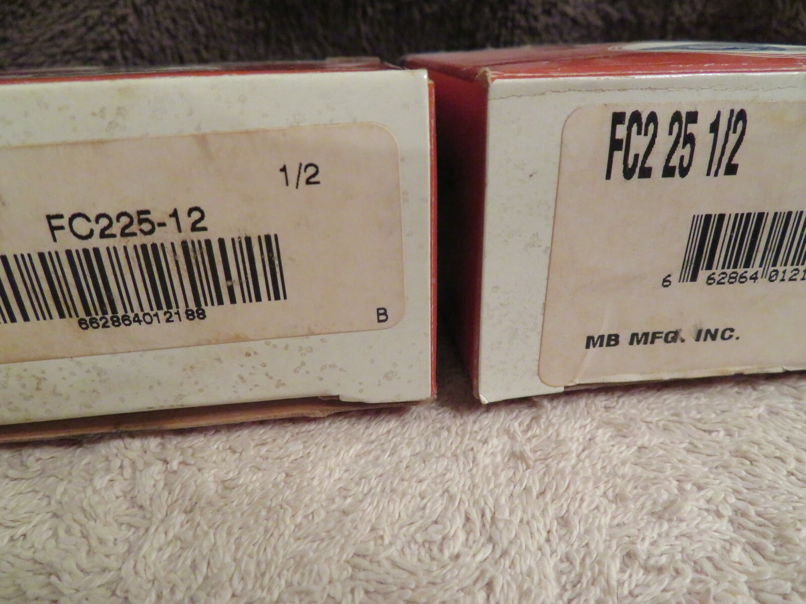 NEW MB FC2-25 1/2 PRECISION 2 BOLT FLANGE BEARING 1/2″ BORE “LOT OF 2” FC225-12
