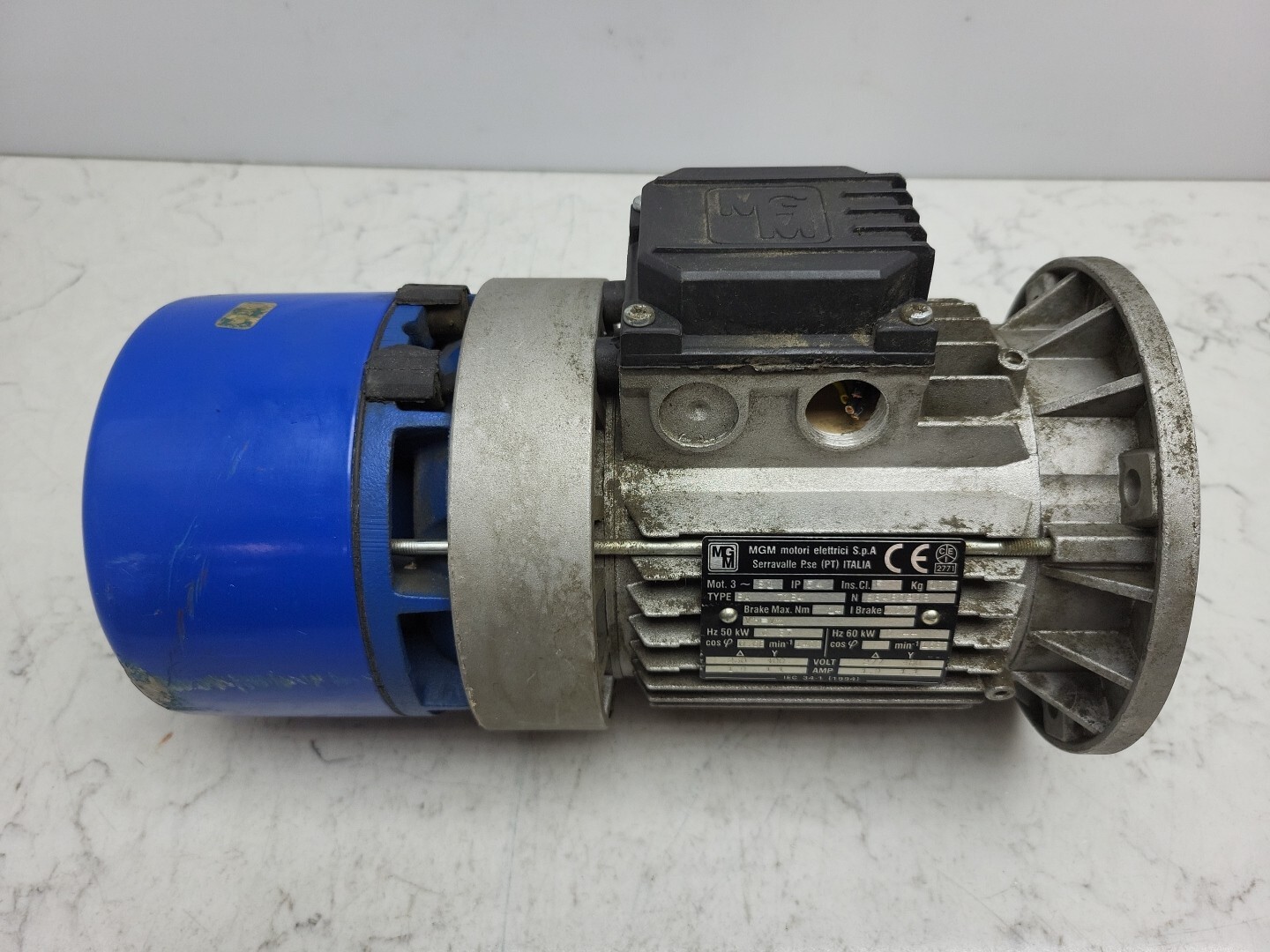 MGM Brake Motor BA 71B4 277/480V IP54 S1 1.9 1.1 Amp