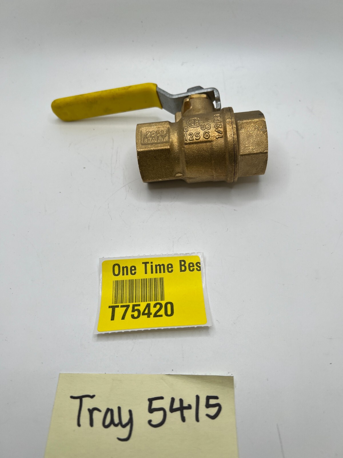Jomar 3/4″ TWO PIECE BRASS, GAS SHUT OFF BALL VALVE T-100NE