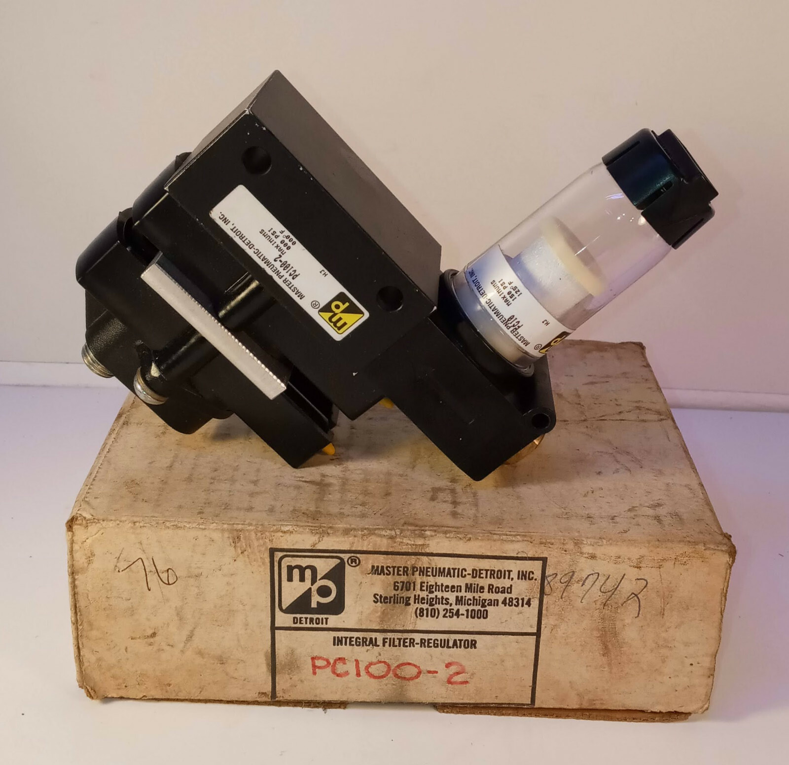 1 NEW MASTER PNEUMATIC PC100-2 CONTROLLER ASSY NIB ***MAKE OFFER***