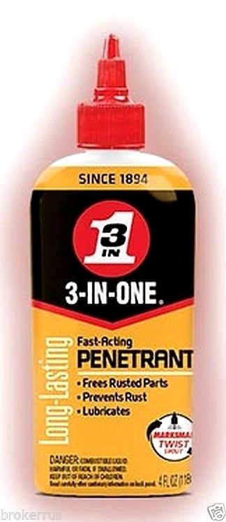 3-IN-ONE PENETRANT Lubricant penerating Oil Loosen nuts bolts Three in 1 12001