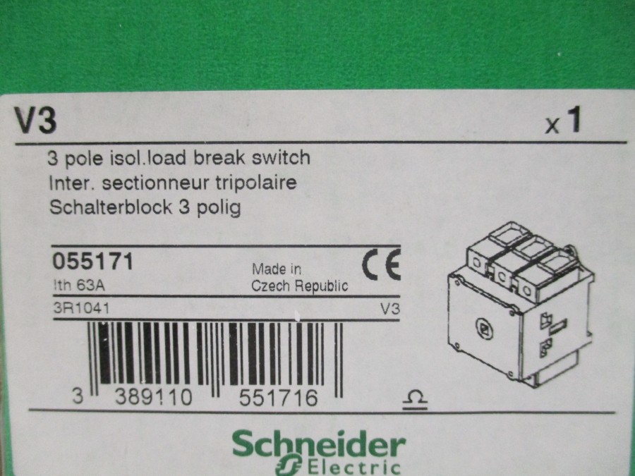 SCHNEIDER ELECTRIC V3 690V 63A NSMP