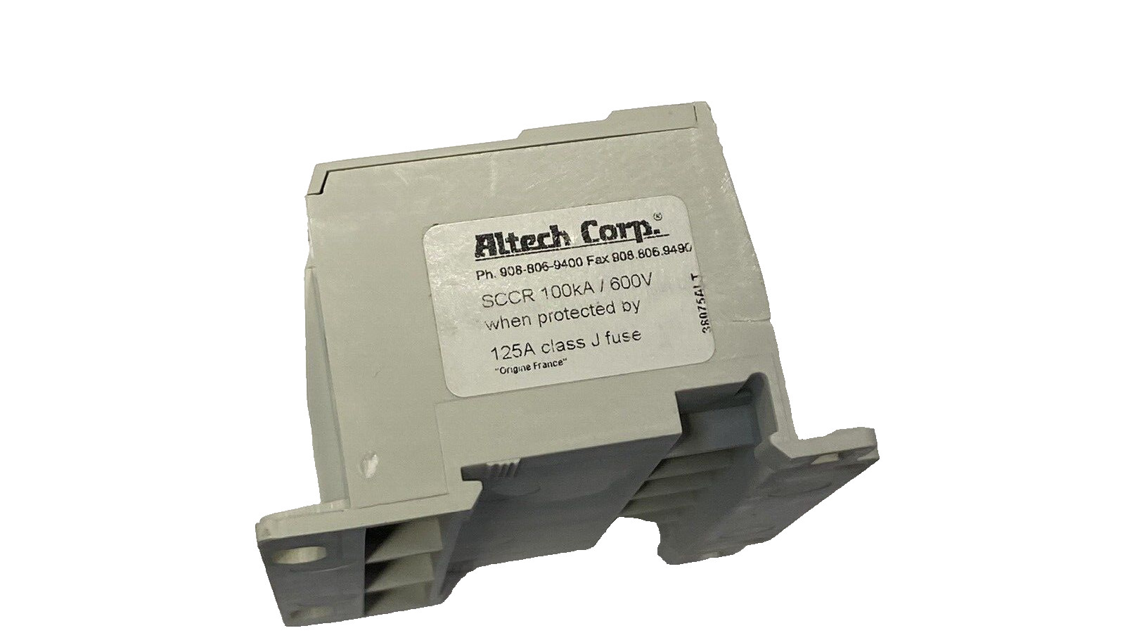 Altech Corp 38075, 3 Phase Power Distribution Block, 115A, 600V