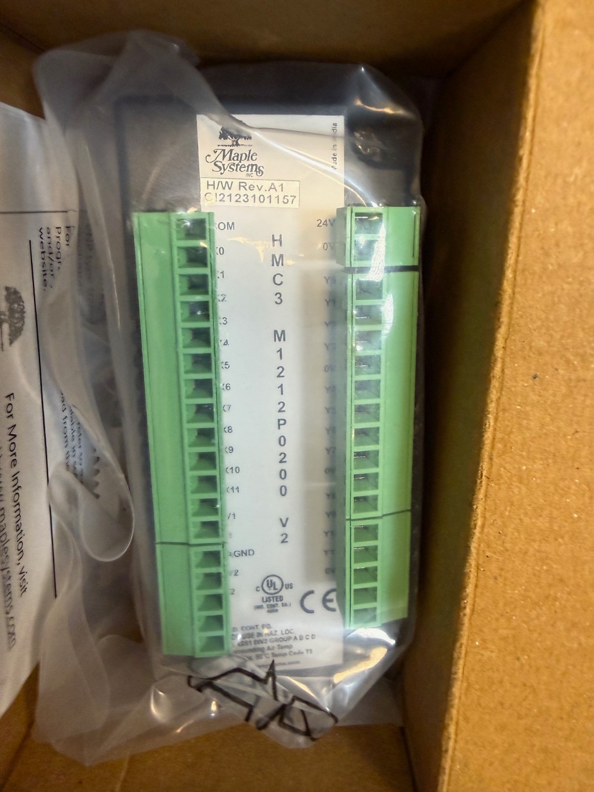 MAPLE SYSTEMS HMC3-M1212P0200-V2 New in Box