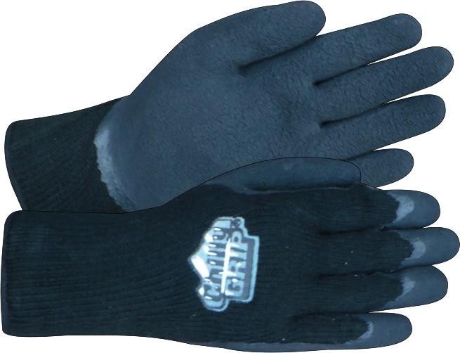 Red Steer A314-L Black Chilly Grip Foam Latex Glove