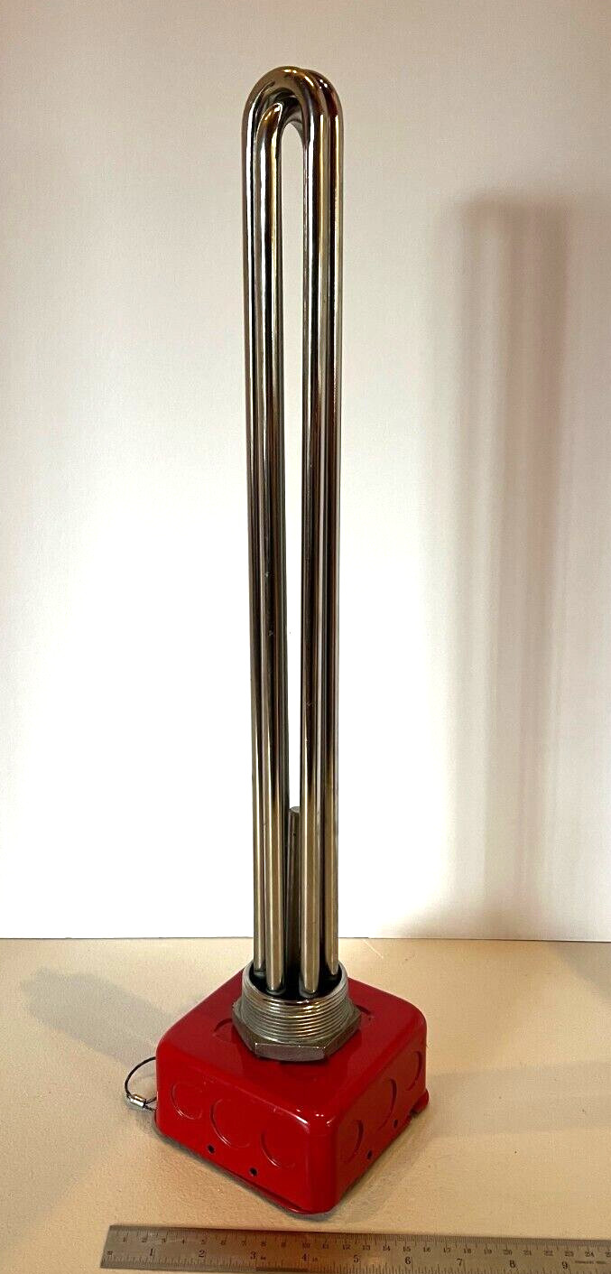 NEW GLO-QUARTZ 18″ Immersion Heater 9QQ18/5 Incoloy H6 9000W 460V 11A 3 Phase US