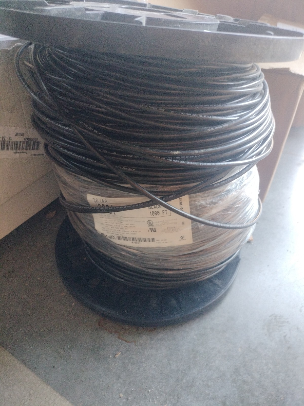 ALPHA WIRE 3081-BK001 Hook-up Wire 10AWG 1,000ft Spl Tinned Copper Black 600V –