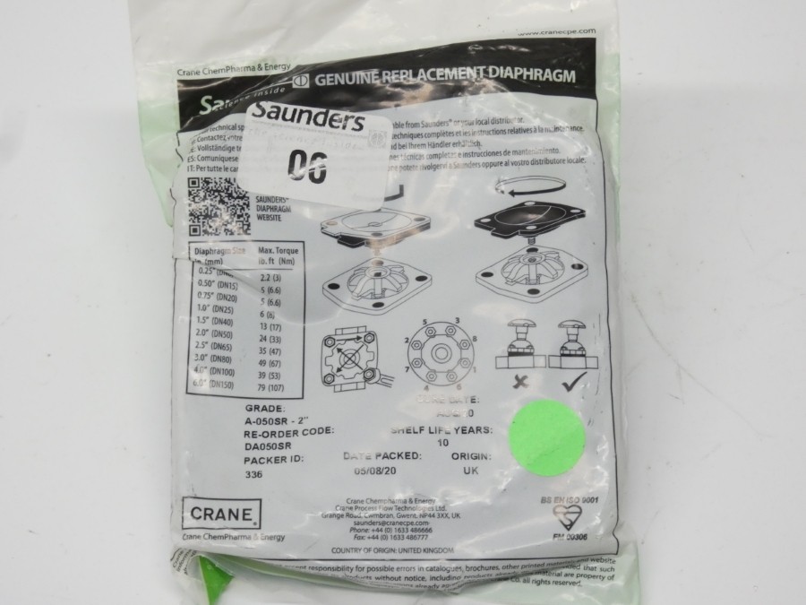 SAUNDERS A-050SR-2″ DA050SR NSMP