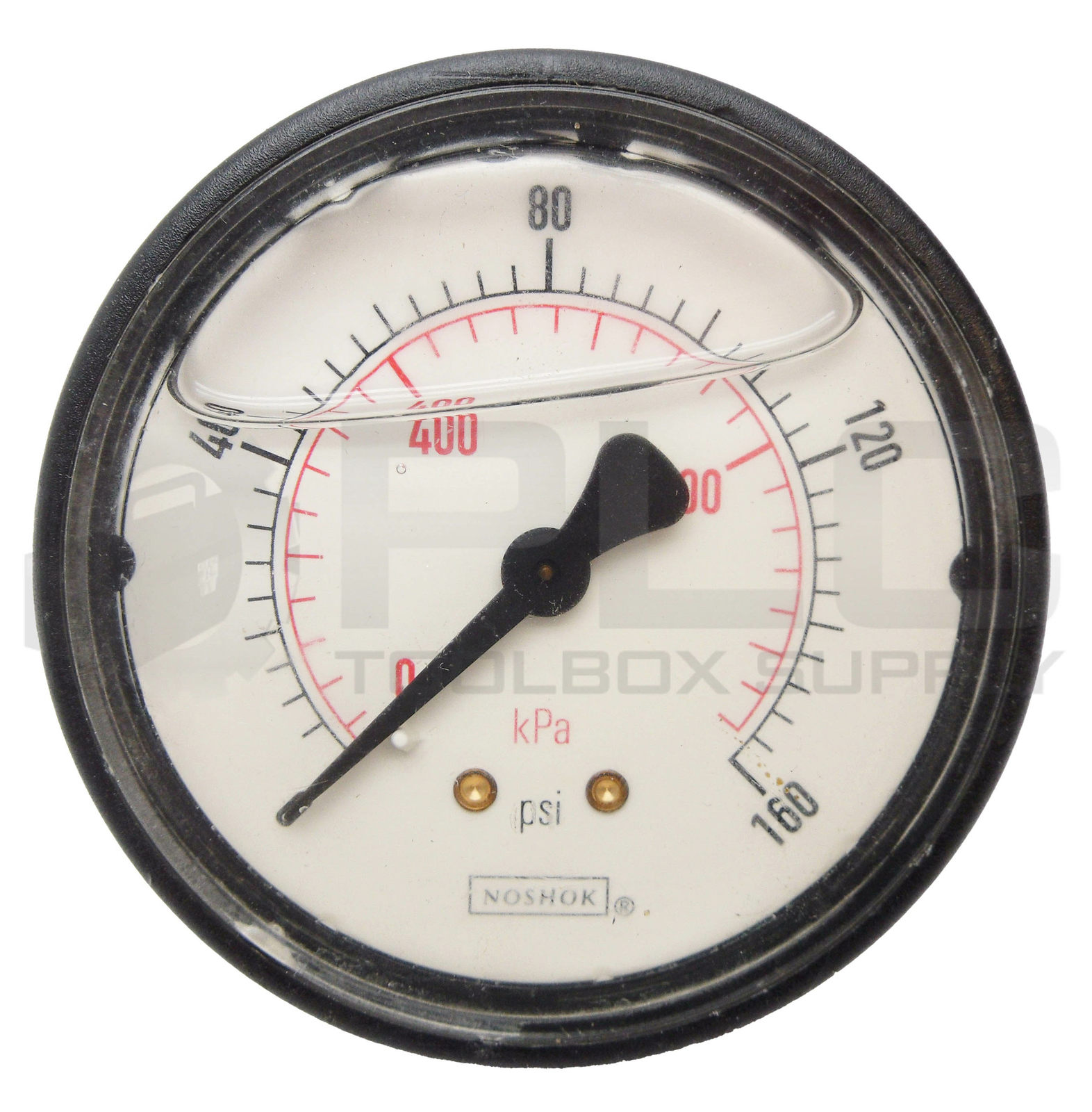 NOSHOK 160PSI PRESSURE GAUGE 0-1200kPa 0-160PSI