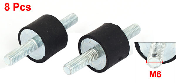 8pcs M6 Thread 20x15mm Rubber Shock Absorber Vibration Isolator Mounts