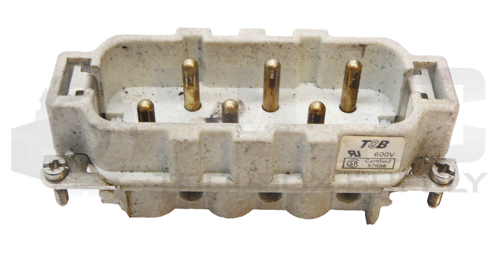 LOT OF 4 THOMAS & BETTS 57696 MALE CONNECTOR INSERT 600V 35A