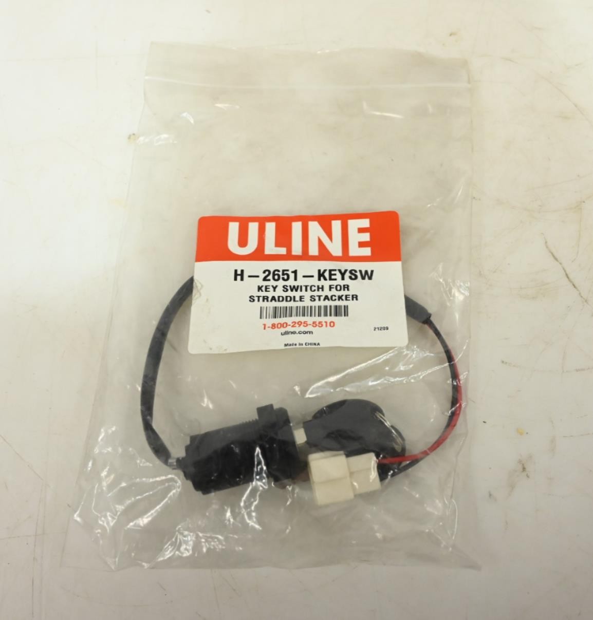 Uline H-2651-KEYSW Key Switch Assembly for Semi-Electric Straddle Stackers