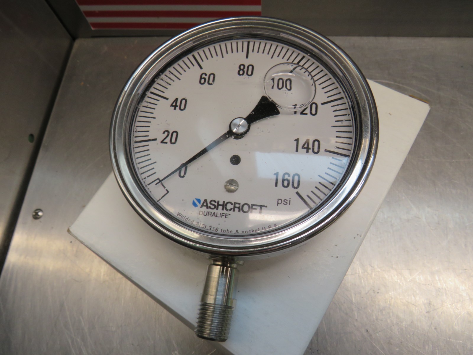 Ashcroft 35-1009-SWL-02L-160# Gauge 0-160 psi