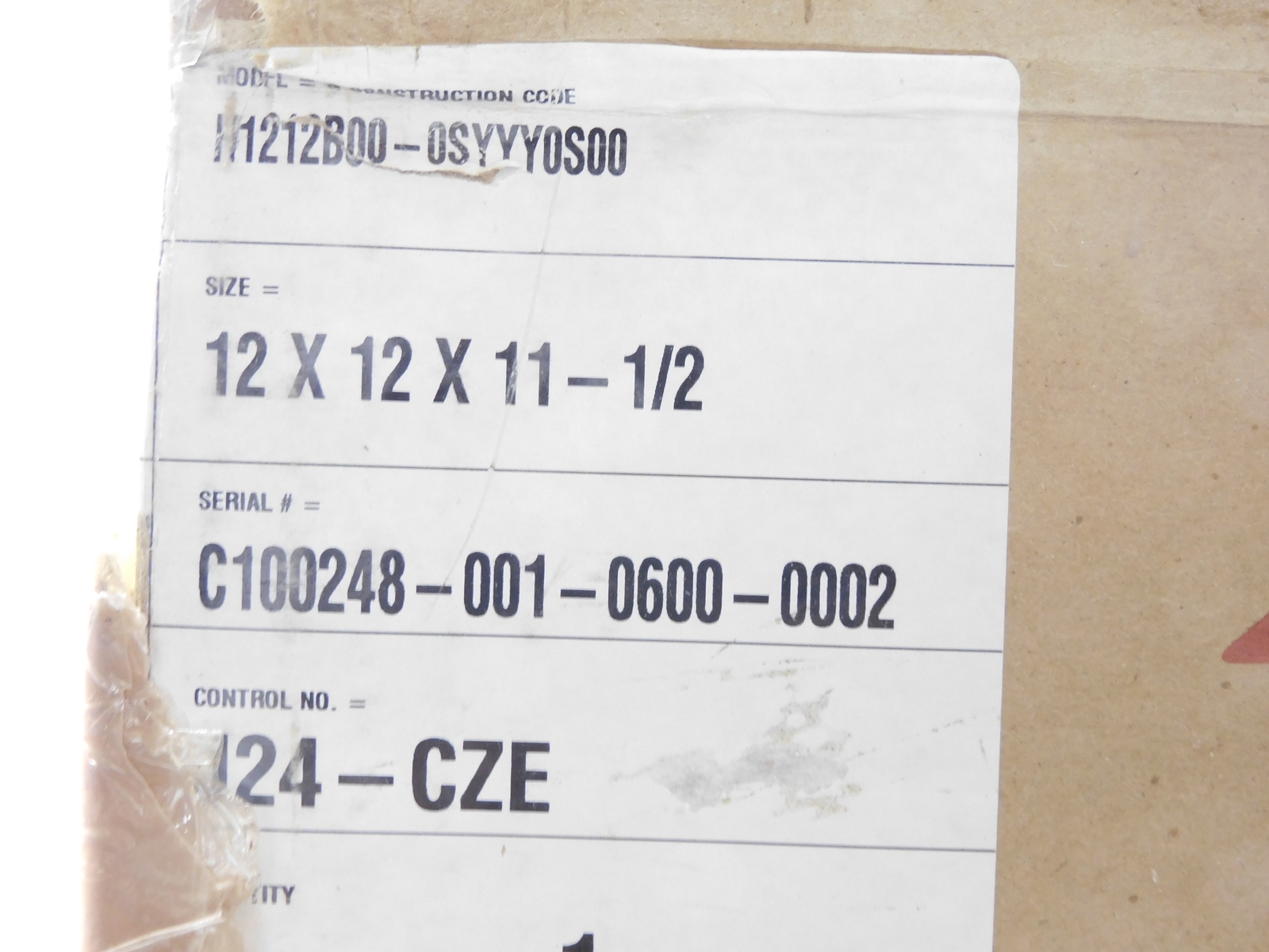 CLARCOR AIRGUARD H1212B00-0SYYY0S00 (AS PICTURED) NSMP