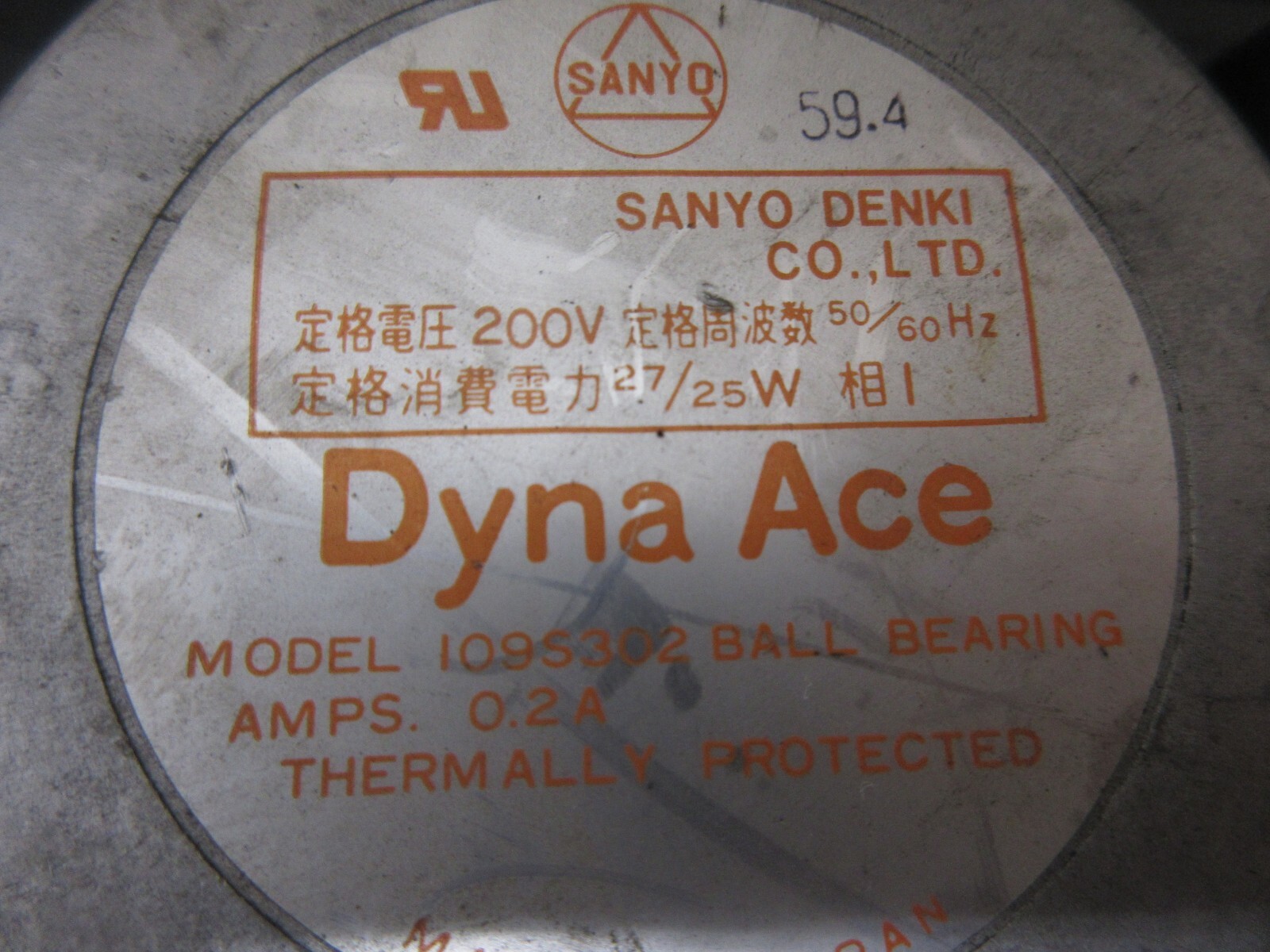 DYNA ACE 109S302 0.2A 59.4 1O9S302 LOT OF 4 PIECES