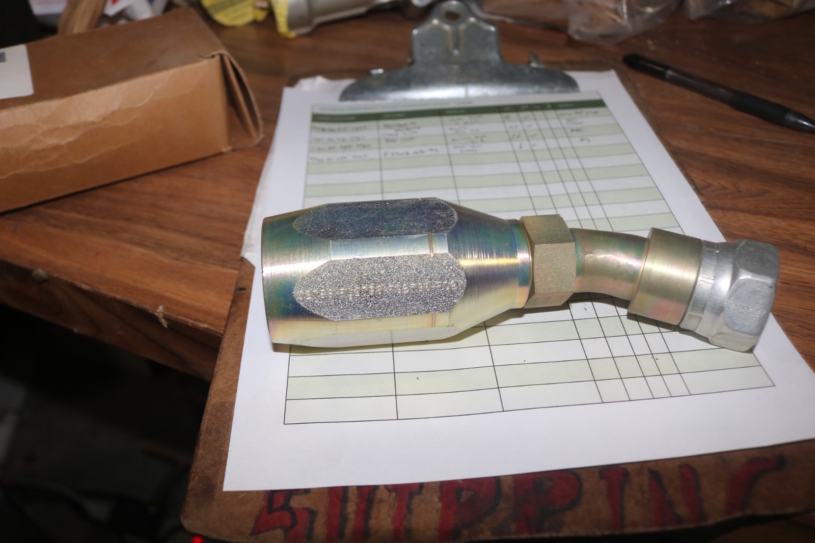 NOS Eaton Aeroquip hose fitting PN FJ9018-1616-94 4730-01-234-0012