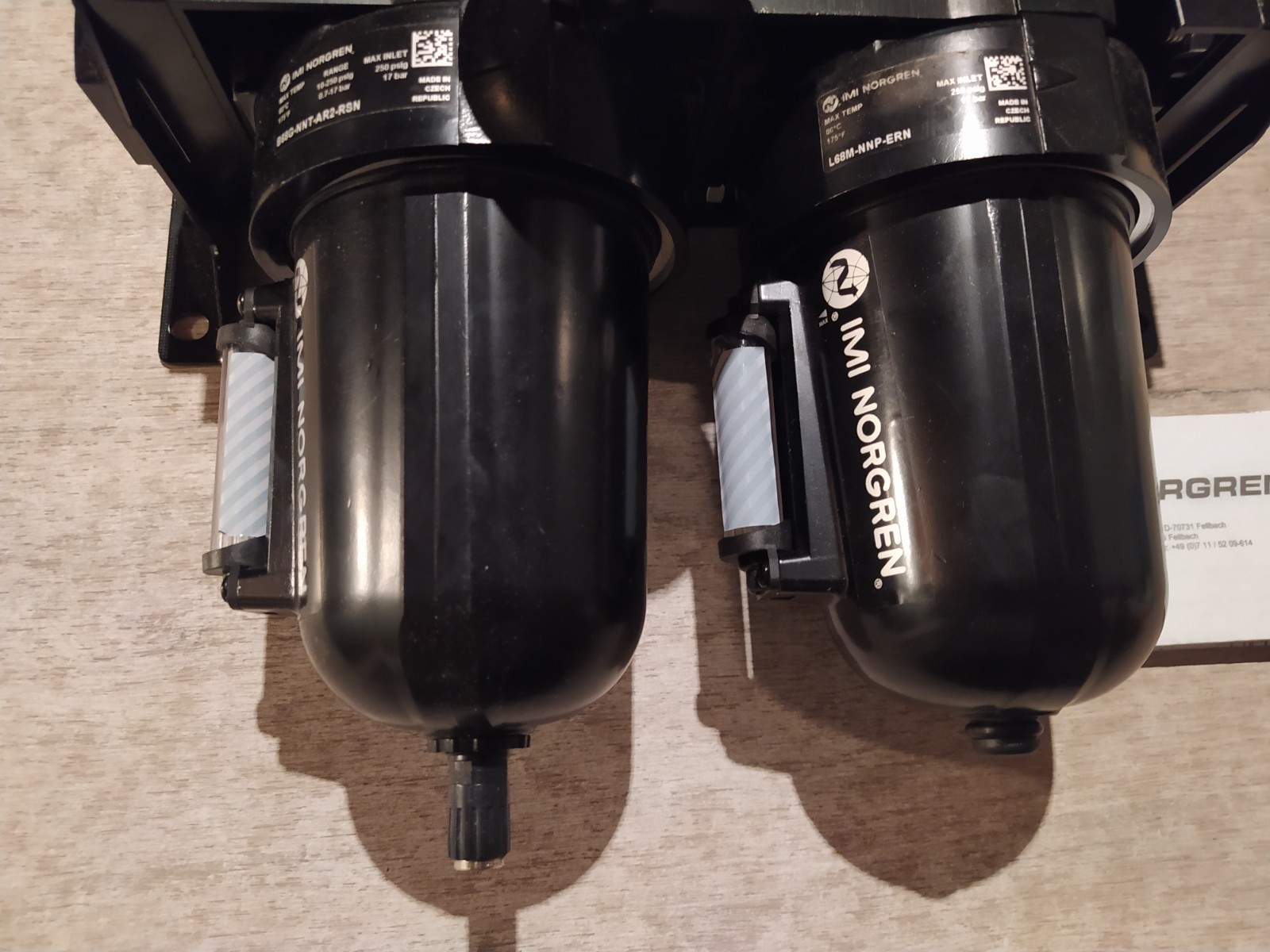 IMI NORGREN OLYMPIAN PLUS B68G-NNT-AR2-RSN + L68M-NNP-ERN AIR PREPARATION [NEW]