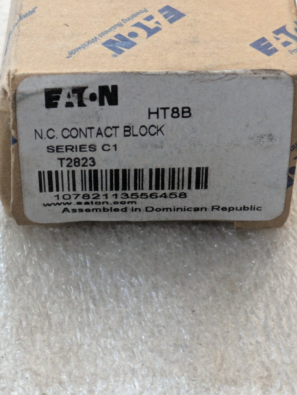 Eaton HT8B HT800 30.5mm 1NC Pushbutton Contact Block Industrial Control OEM