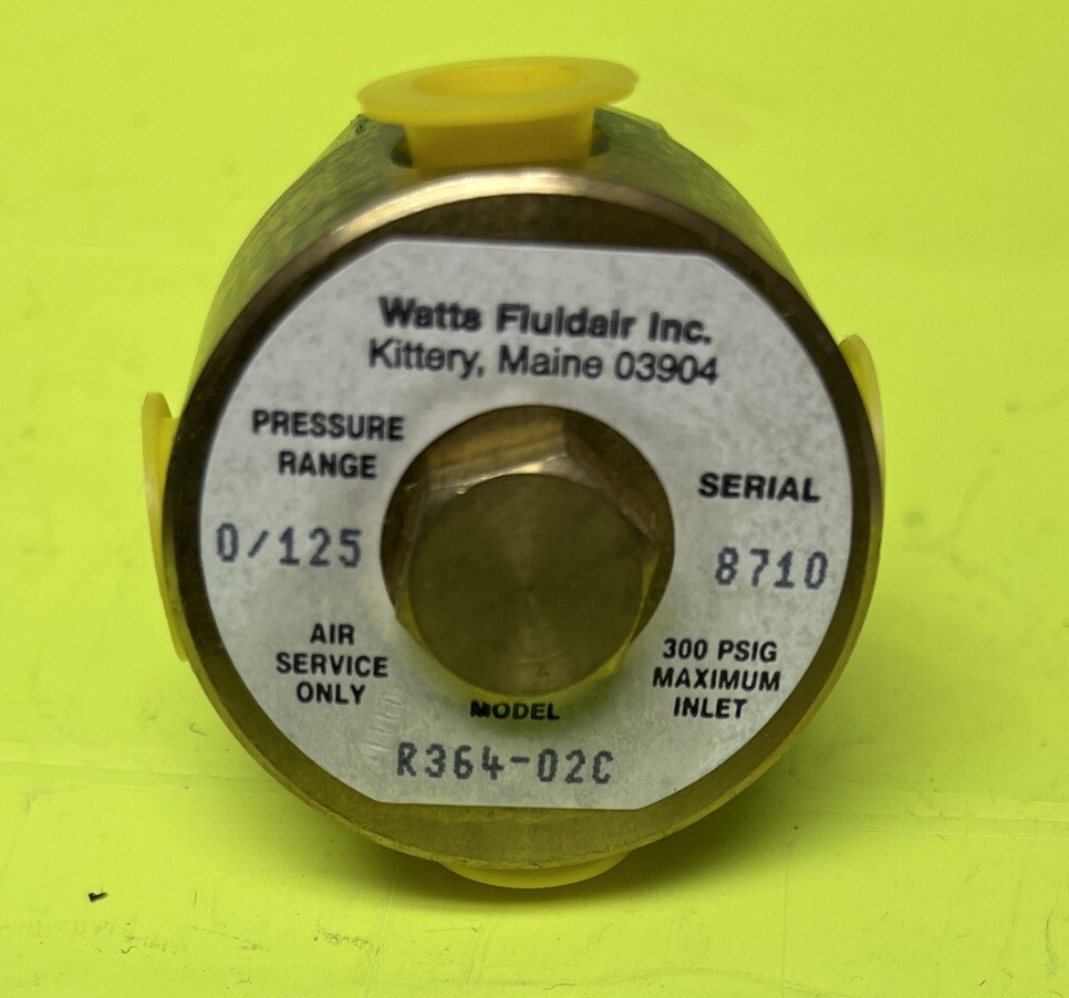 Watts R364-02C Mini Regulator 2- 1/4”Ports,2- 1/8”Gauge Ports 0-125psi,NEW-USA
