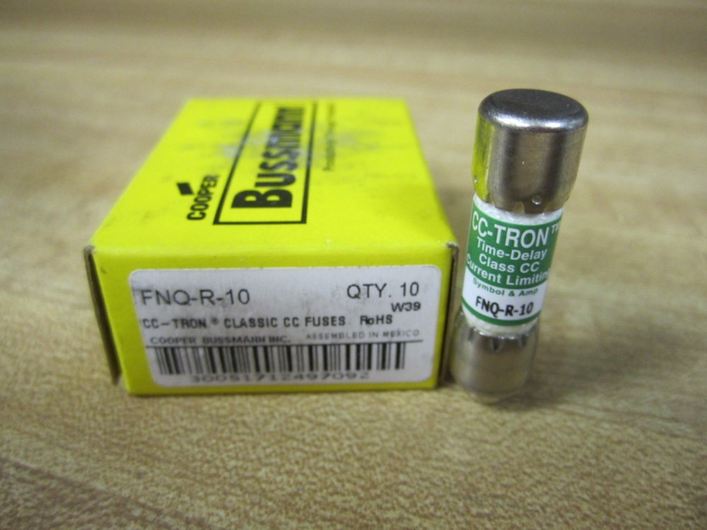 Buss FNQ-R-10 Bussmann Fuse Cross Ref 6F122 (Pack of 10)