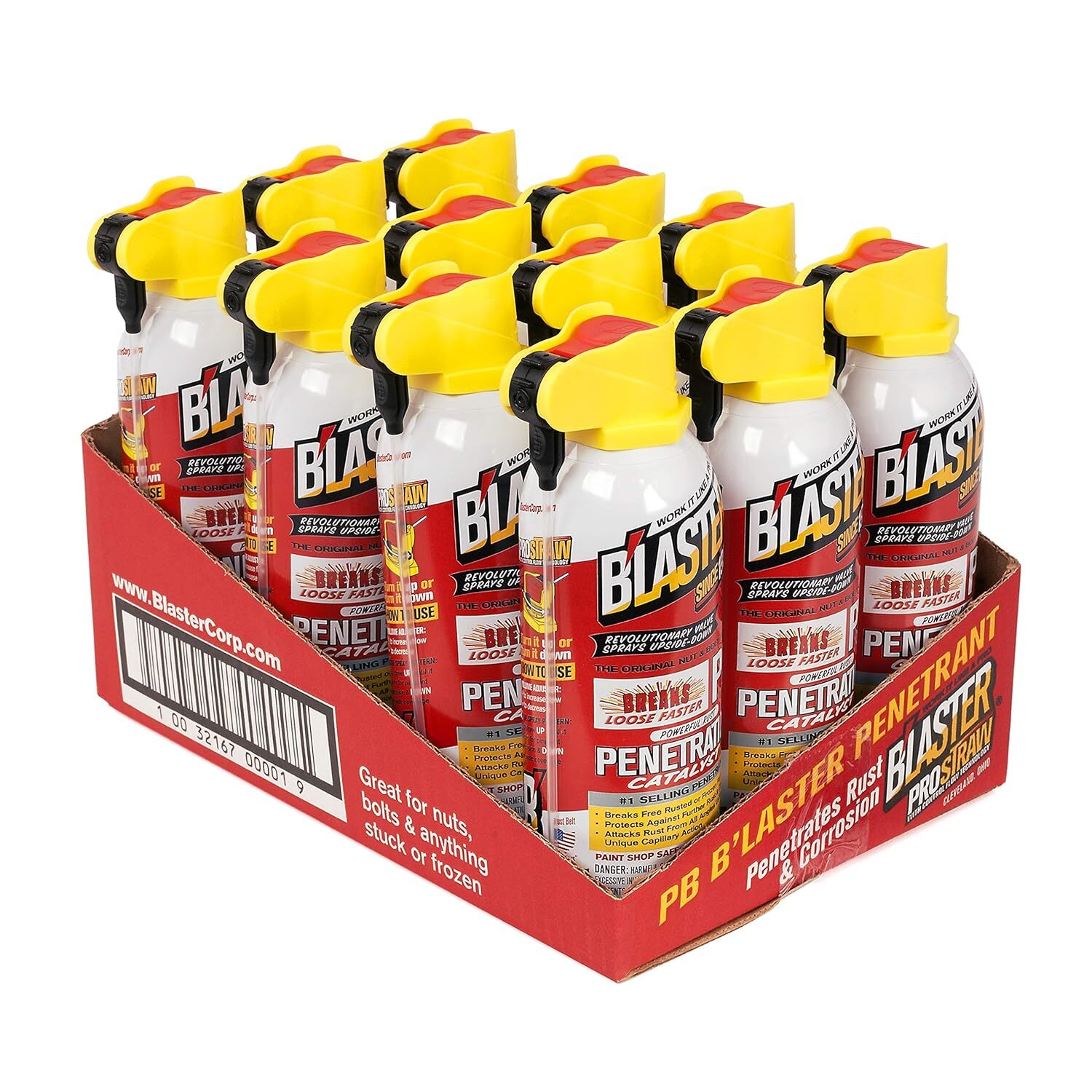 Blaster Rust Free Penetrating Catalyst Includes B Inlaster Prostraw 11Oz 12 Pack