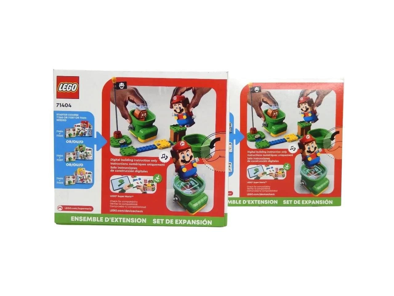 Lot of 2 Lego Super Mario Goomba’s Shoe Expansion Set 71404 – Free Shipping