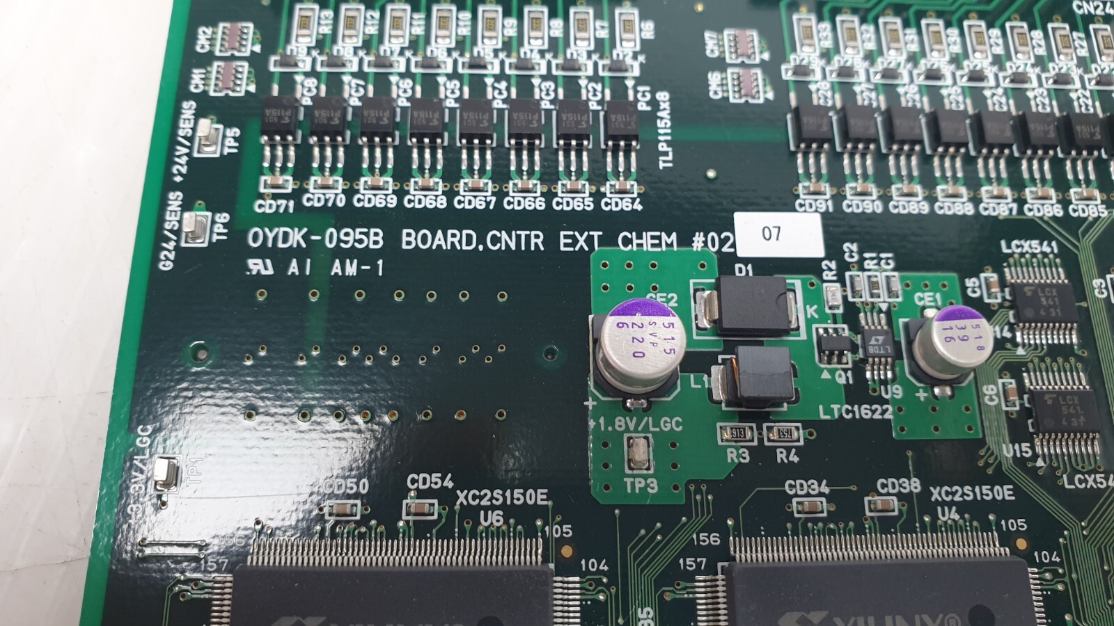 TEL Tokyo Electron Board, CNTR EXT CHEM OYDK-095B #02, in Excellent Condition