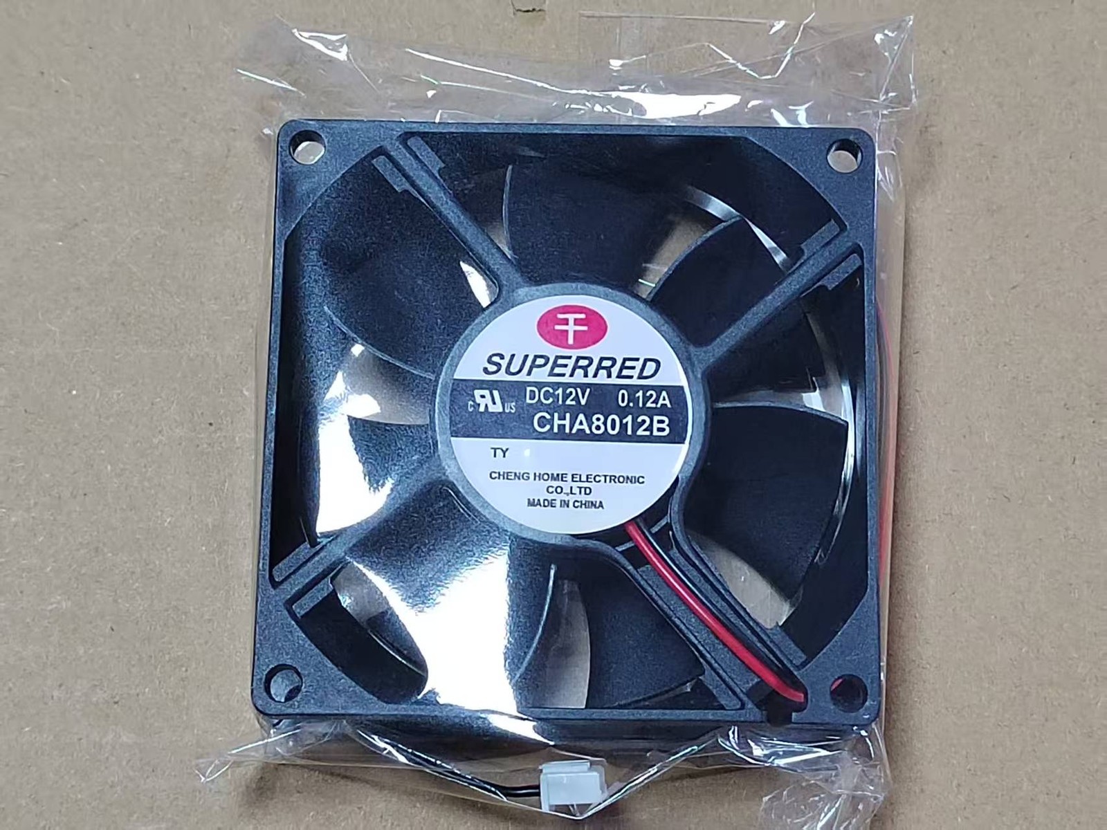SUPERRED CHA8012B 12V 0.12A 80mm power supply mute chassis cooling fan 2pin