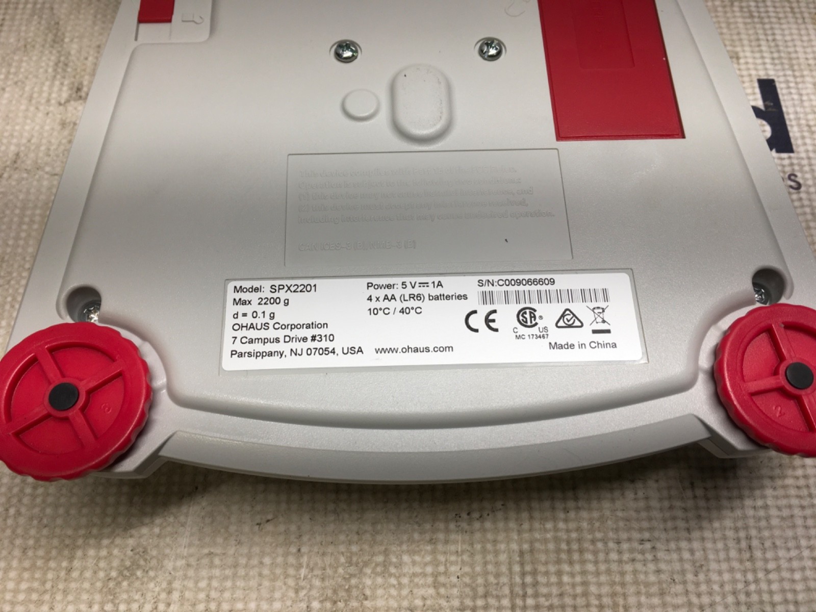 OHAUS scale SPX2201, NOS, LG-4735