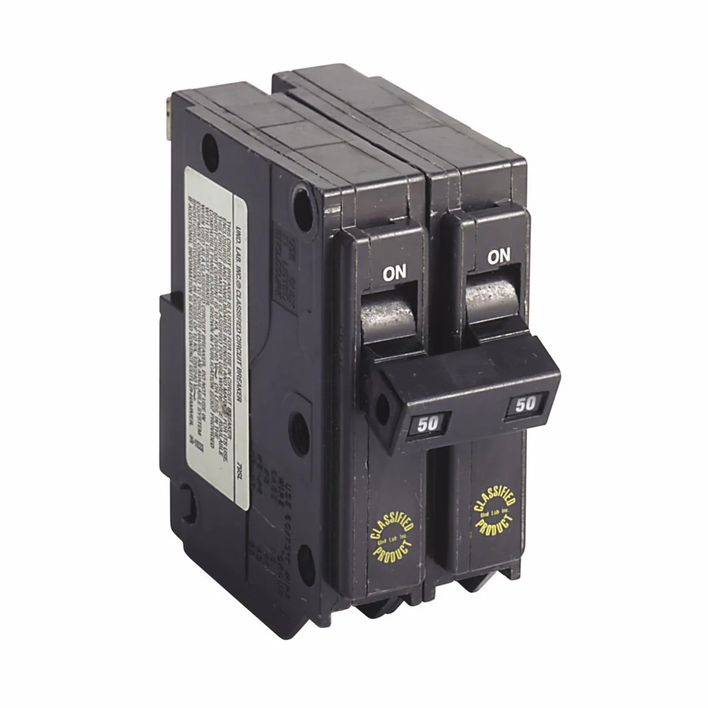 Eaton CHQ250 50A 2-Pole Circuit Breaker 3/4 Inch 120/240V Replacement