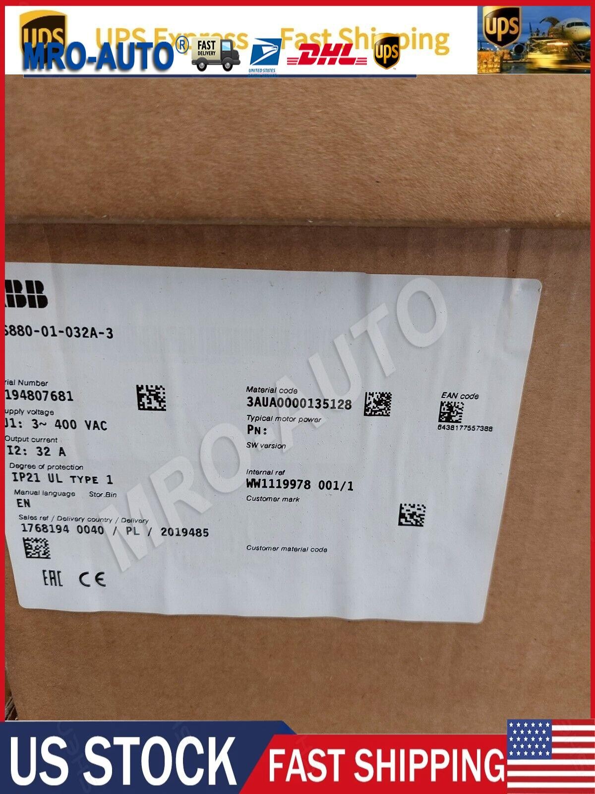 ABB ACS880-01-032A-3 ABB 15KW Brand New in Original Sealed Packaging Spot Goods