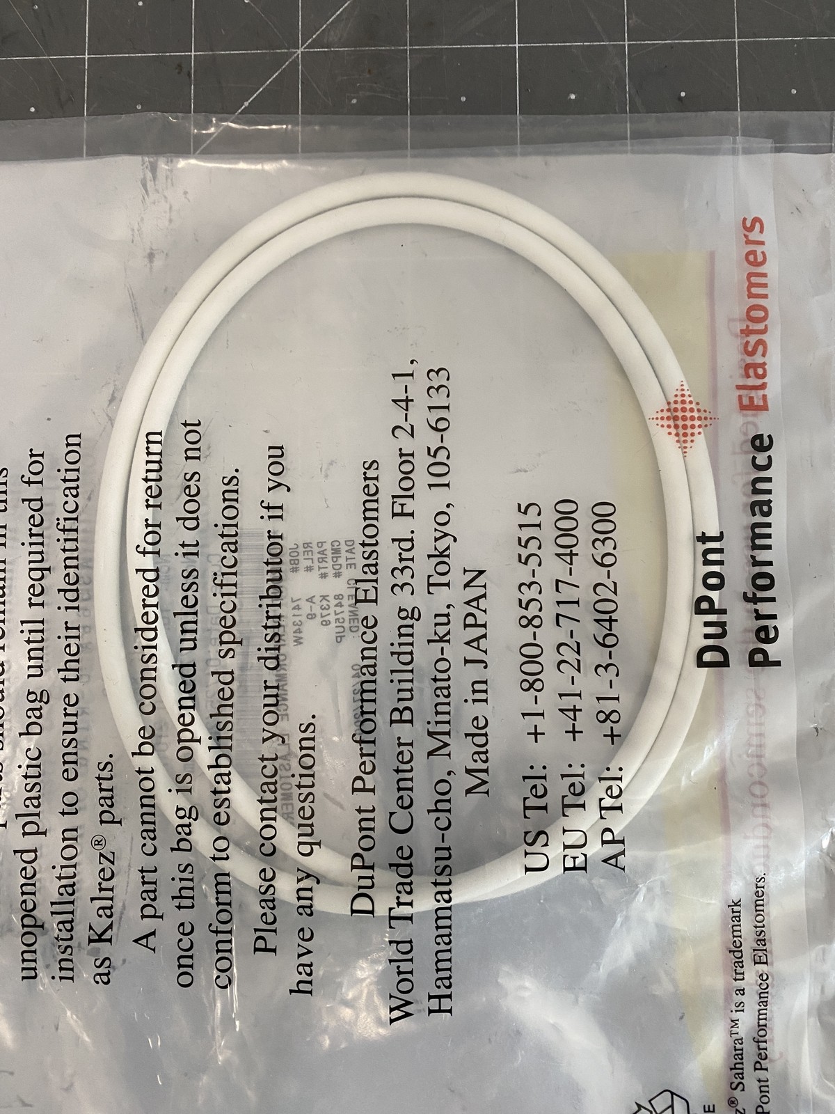 Kalrez K#379 O-Ring 10.975×0.210in 278.77×5.33mm PN: AS568A
