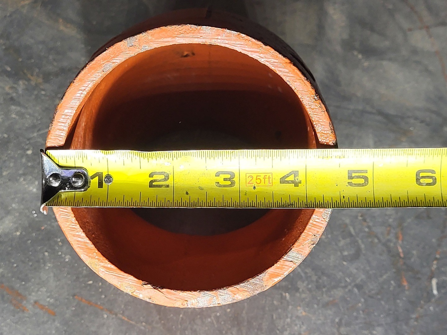 SURPLUS NEW Victaulic No. 110 6″ Grooved 45° Elbow Fitting, Ptd. Orange