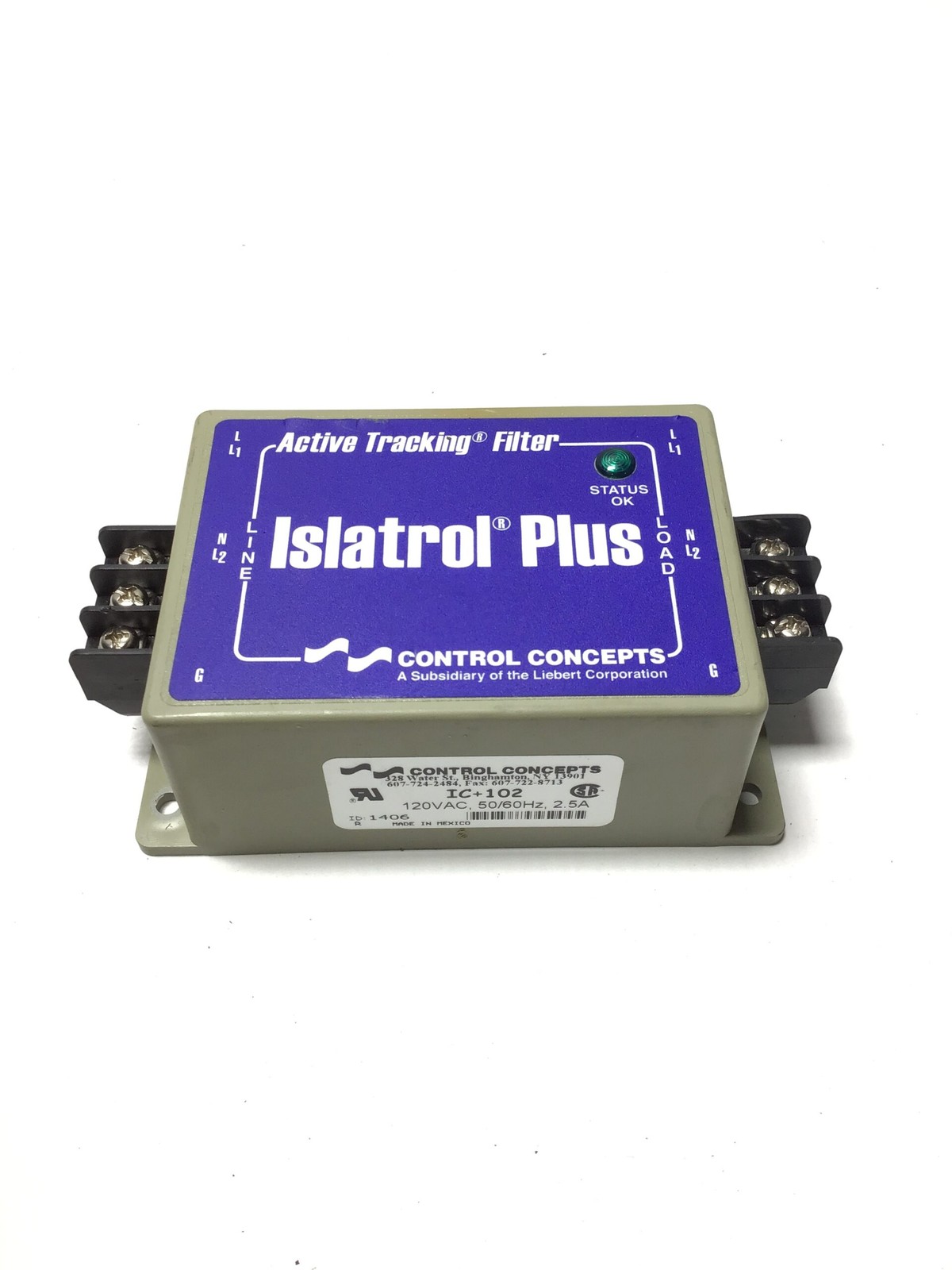 NIB CONTROL IC+102 Islatrol Plus Active Tracking Filter 2.5A