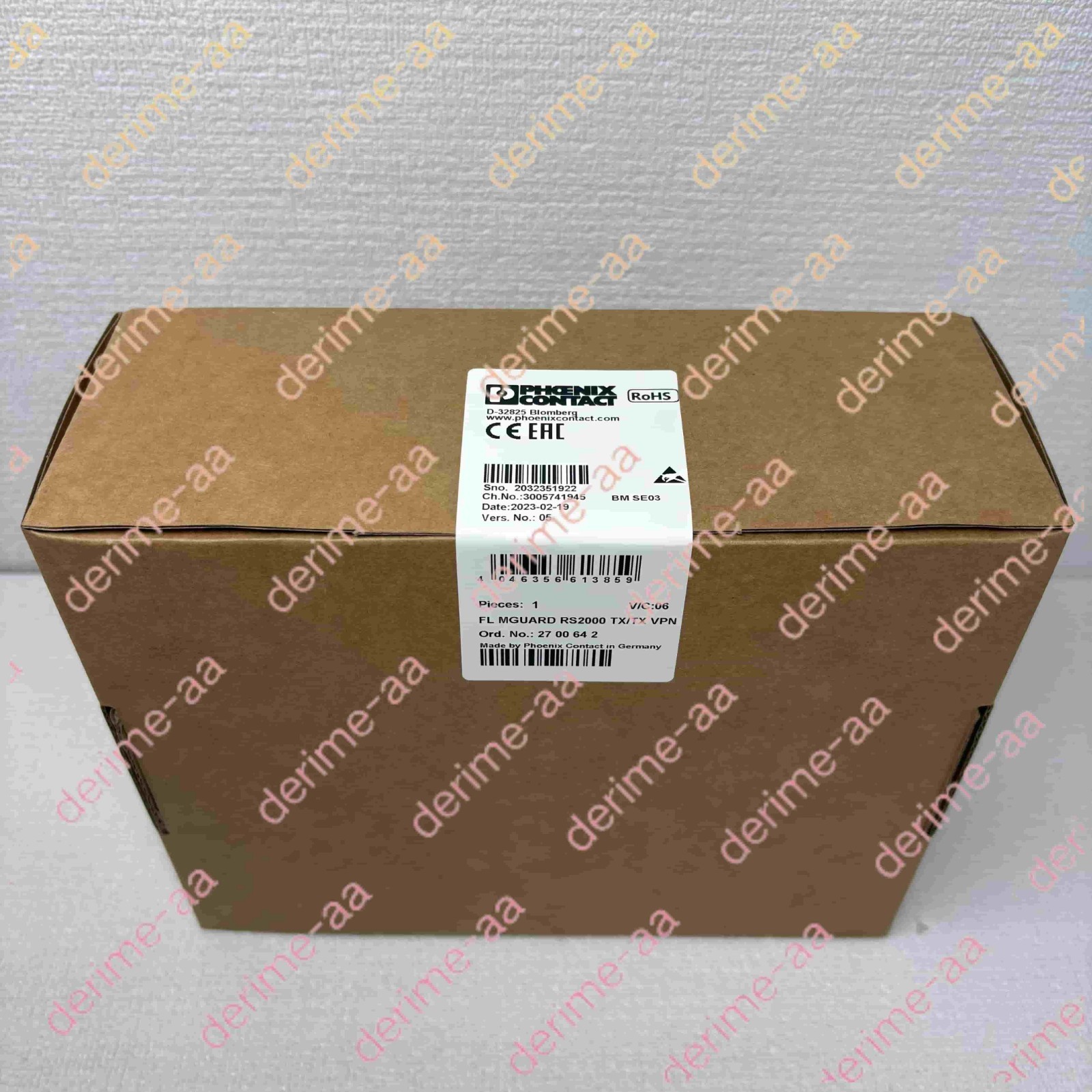 Phoenix 2700642 FL MGUARD RS2000 TX/TX VPN industrial switch#1pcs new in box