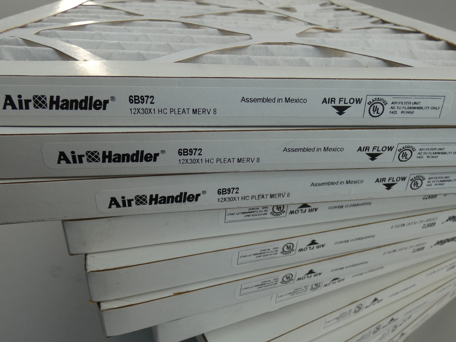 *Box of 12* Air Handler 6B972 12x30x1 Pleated Air Filter MERV 8 – NEW Surplus!