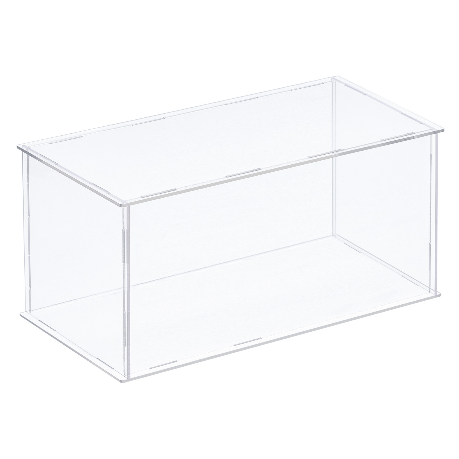 Acrylic Display Case Plastic Box Cube Storage Box Transparent 41x21x20.5cm