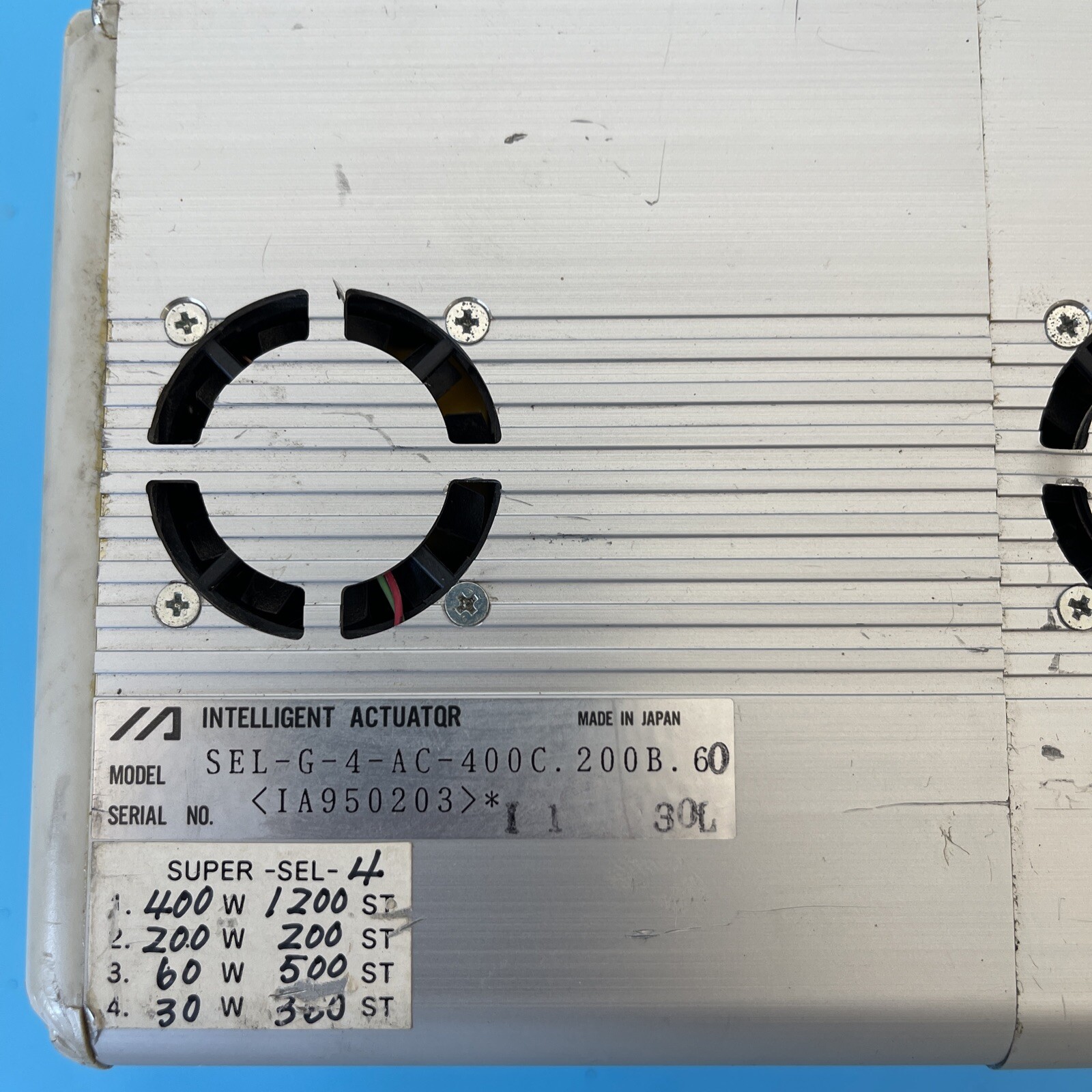 IAI SEL Controller GAC System with Intelligent Actuator SEL-G-4-AC I/O Warranty!